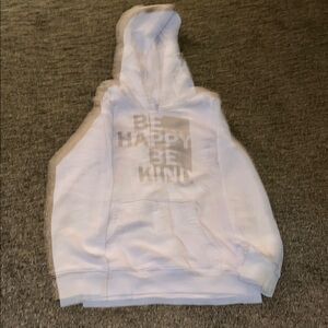 Cat & Jack White Sweatshirt Cozy Cotton Hoodie